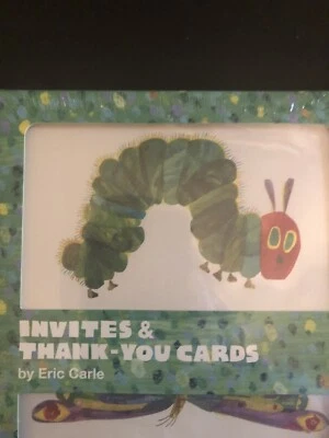 £19.45 • Buy The Hungry Caterpillar Eric Carle Invitations Thank You Cards, Envelopes NEW