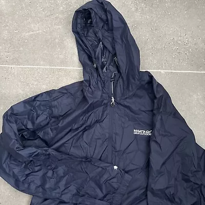 Men’s Navy Blue Cagoule Coat By Regatta Size M Hardly Worn * • £6.99