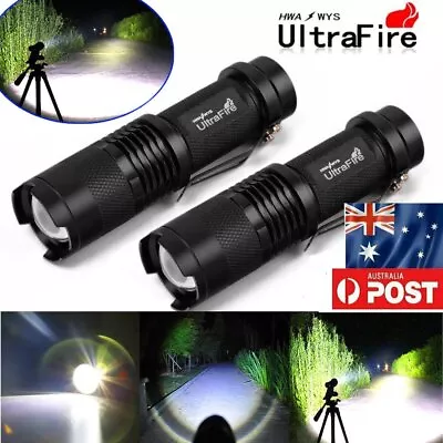 1-5X Mini Ultrafire 6000LM CREE XML T6 LED Zoomable Focus Flashlight Torch Light • $11.68