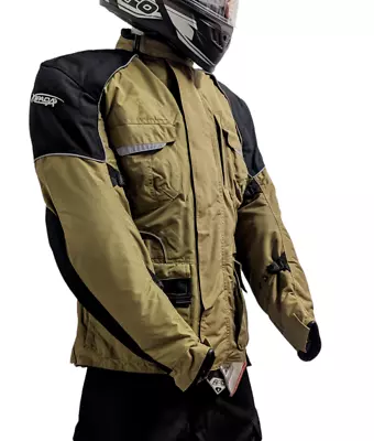 Extra Heavy Duty Spada Mens Textile Motorcycle Motorbike Jacket Bronze  Hld • $56.82