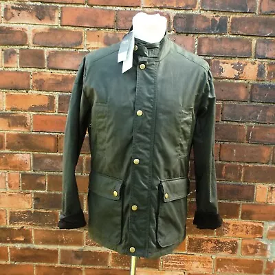 Next British Millerain Co Wax Jacket Green Men's S Small NEW BNWT RRP £120 • $74.66