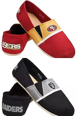 NFL Team Logo Men's Slip On Canvas Shoes - Pick Your Team! • $29.99