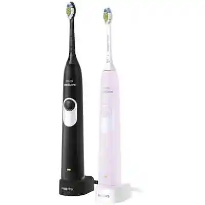 Philips Sonicare 2 Series Electric Toothbrush Black & Pink 2-pack Hx6232/74 • $135