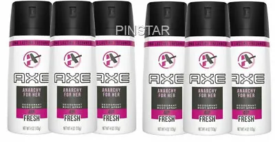 £18.95 • Buy Axe LYNX  Deodorant Body Spray. Anarchy For Her. 48 Hour Fresh - 6 X 150mL ❤️