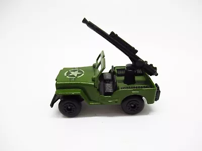 Matchbox Lesney Superfast #38 Jeep With Gun Army 21-11 Label • $11.01