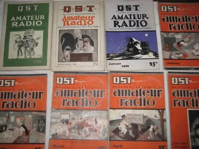 QST Magazines 8/25 9/25 1/29 1/31-9/31 All 12 Issues Complete And Intact • $24.95