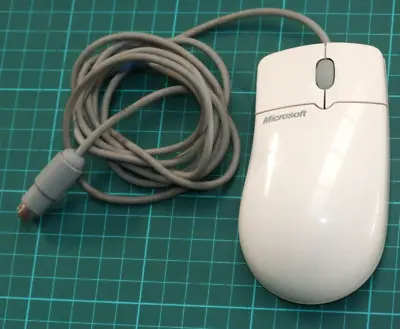 Microsoft Mouse PS/2 Port Compatible Intellipoint Scroll Vintage Computer Mouse • £31.34