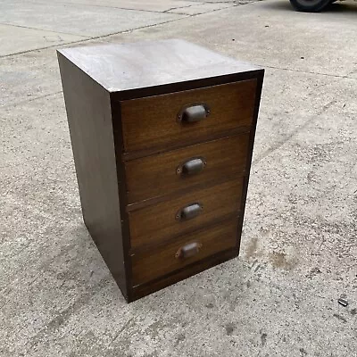 VINTAGE RETRO Timber Desk Office File Side Table Filing Cabinet Drawers Bedside • $24.99