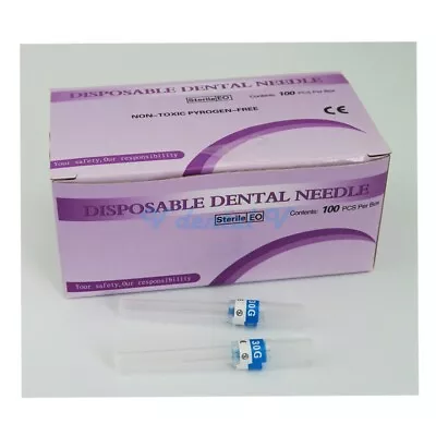 100pcs 30G 21mm Sterile Dental Anesthesia Needles Disposable Needle Tips • $15.99