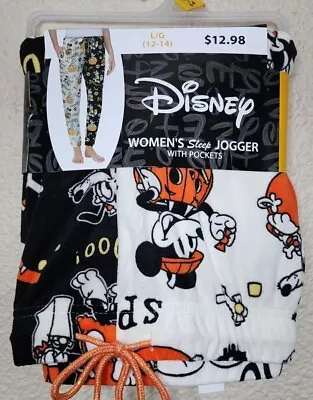 $7.10 • Buy Disney Halloween Women's Sleep Jogger Pajama Pants Size L (12-14) BRAND NEW
