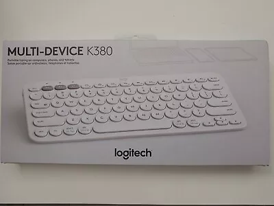 New Logitech K380 White Multi-Device Bluetooth Keyboard For PC Mac • $15