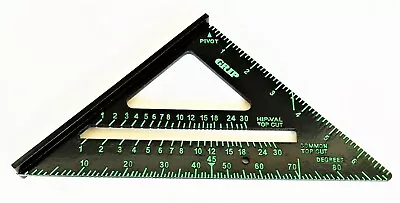 Grip Professional Heavy Duty Aluminum Measuring Rafter Protractor Square 30118 • $14.99