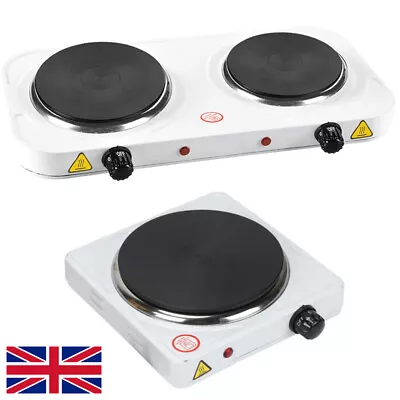 Electric Hotplate Portable Kitchen Table Top Cooker Stove DoubleSingle Hot Plate • £11.98