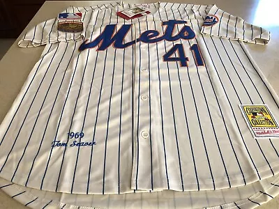 Mitchell & Ness Cooperstown Collection 1969 NY Mets Tom Seaver Jersey Mens XL • $119.99