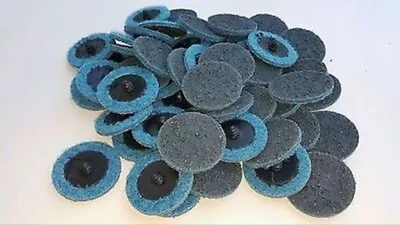 50Pc 2  Fine Roloc Scotch Brite Roll Lock Surface Sanding Disc Made In USA • $27