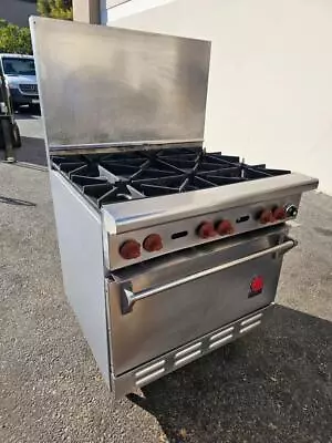 Wolf Range 34  Challenge Series 6 Burners Thermo Controls Standard Oven Nat Gas • $1350