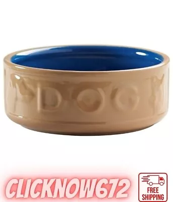 Mason Cash Lettered Dog Bowl Cane And Blue 18 Cm • £6.52