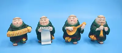 Department 56 Merry Makers Monks Martin Mandolinist Sidney Singer Horatio Horn & • $35