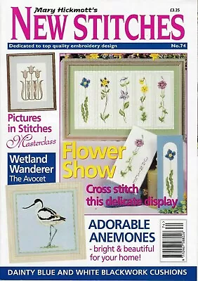 Mary Hickmott's New Stitches #74~Pictures In Stitches~Flower Show~Anemones • £3