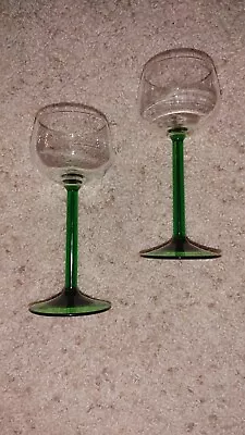 Vintage Luminarc France Rhine Wine Stem Stemware Drink Glass 6.5  Pair • $16.99