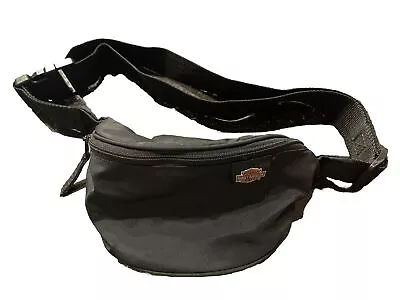 Vintage Harley Davidson Waist Bag Fanny Pack Black With Tab Logo Adjustable Belt • $10.99