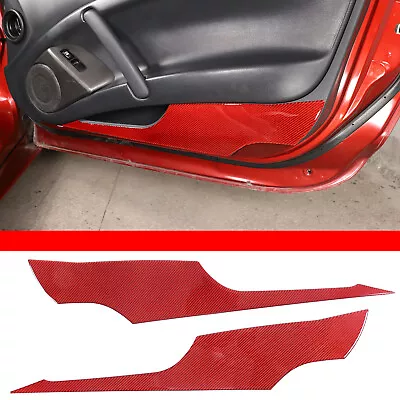 Red Fiber Door Bottom Anti-Kick Trim Panel For Mitsubishi ECLIPSE 2006-2011 2PCS • $79.99