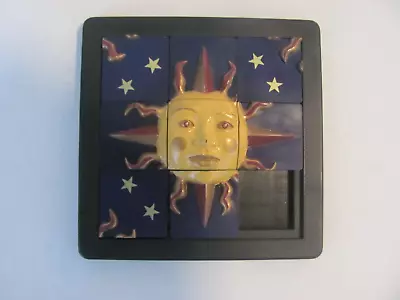 Vintage 3D Slide Puzzle Sun And Stars 4  X 4  1993 DaMert Company  • $14.99