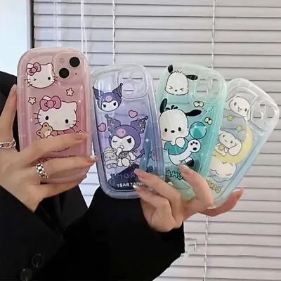 Cute Cartoon Suitable For IPhone Case Anti Drop Transparent Silicone Cover • $8.58