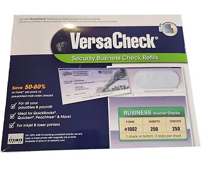 Versacheck Security Business Check Refills Form #1002. 250 Count • $20