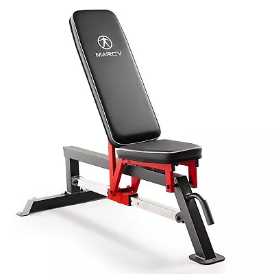 Adjustable Utility Bench Chrome Sliding Track For Weightlifting SB-5429 | Marcy • $199.99