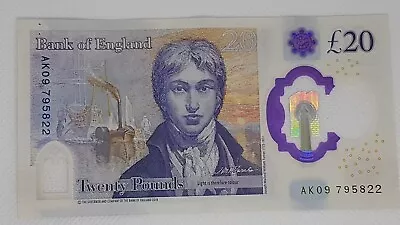 RARE AK09 795822 £20 Joseph Turner  Twenty Pound Note 1st EDITION MINT CONDITION • £49.90