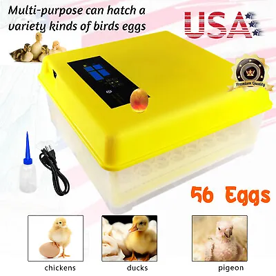 56 Egg Incubator Automatic Chicken Quail Chick Hatcher Incubators For Hatching • $62.99