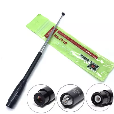 Dual Band UV Telescopic SMA Male/SMA Female/BNC Plug NA-771R For Baofeng • $7.59