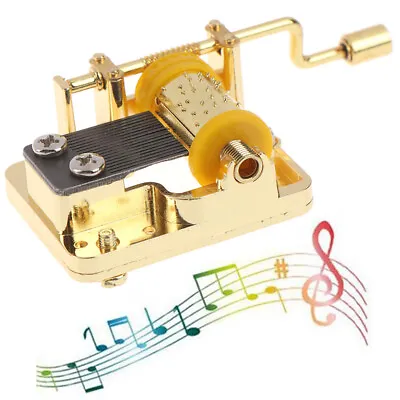 18 Tones Hand Cranked Music Box Mechanical Musical Movement Part Christmas SM • £3.36