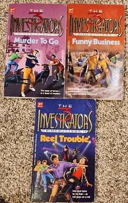 The Three 3 Investigators Crimebusters - Lot Of 3 #2 #4 #7 Reel Trouble • $49.99