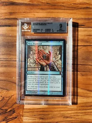 Graded 9 Mint MTG Magic The Gathering Foil Mox Diamond BGS 9 • $5999.99