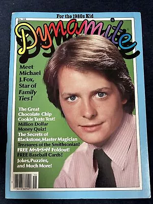 1984 Dynamite Magazine - #118 Michael J. Fox - Baseball Cards - MASH Poster 14 • $10