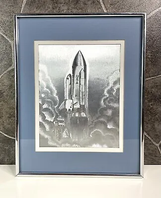 1984 Manifestations Inc. NASA Space Shuttle Challenger Optical Illusionary Art • $149.95