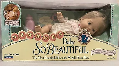 Playmates 1995 Baby So Beautiful Newborn Baby Girl 12  Doll Soft & Huggable NIB • $64.99