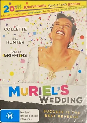 Muriel's Wedding : 20th Anniversary Sing-A-Long Edition (DVD 2016) NEW & SEALED • $5.99