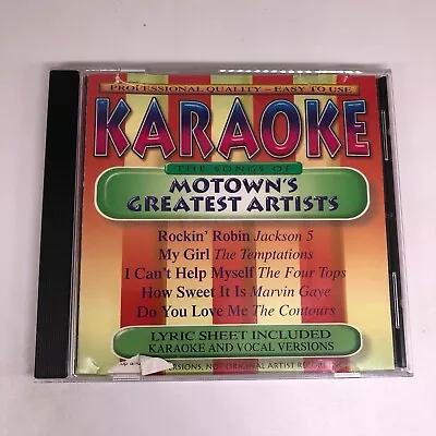 Motown's Greatest Artists By Karaoke (CD) • $4.49