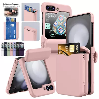 For Samsung Galaxy Z Flip 5 Flip 4 Flip 3 Shockproof Card Holder Hinge Slim Case • $9.99