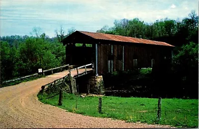 Postcard Washinton Co. Ohio Hildreth Covered Bridge #28 Little Muskingum River • $5.50