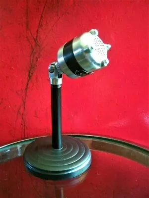 Vintage 1950's American D4T Dynamic Microphone Old W Stand Prop Display # 2 • $90.10