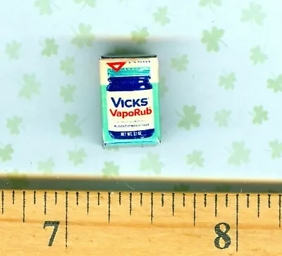 DOLLHOUSE Miniature Size Vicks Chest Rub For Colds Box • $2.45