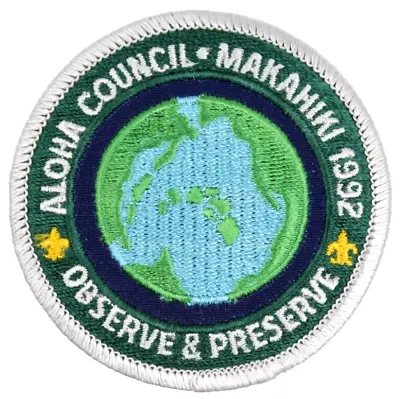 MINT 1992 Observe Preserve Makahiki Aloha Council Patch Hawaii HI Boy Scouts BSA • $12