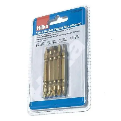 Hilka 5x PH2-65mm Double End Impact Duty Drill Bits Set For Dewalt Milwaukee • £4.70