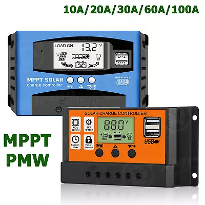 30-100A MPPT Solar Panel Regulator Charge Controller 12V/24V Auto Focus Tracking • $9.99