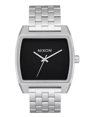 Nixon Time Tracker Silver Watch 37mm Water Resistant A1245 000 New In Box • $89