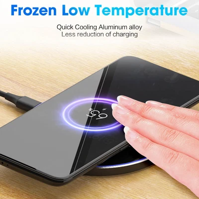 $9.02 • Buy Qi Wireless Charger Pad Fast Charging For IPhone 14 13 12 Pro Max Samsung Oppo